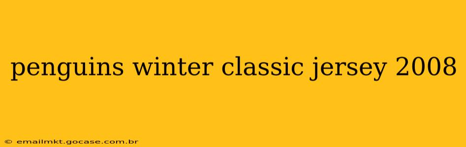 penguins winter classic jersey 2008