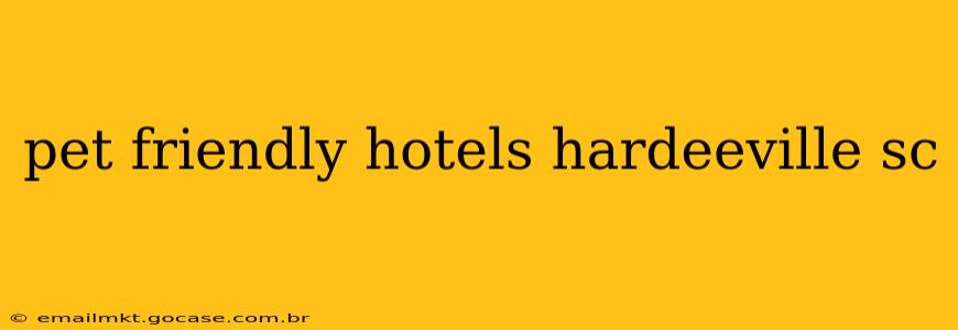 pet friendly hotels hardeeville sc