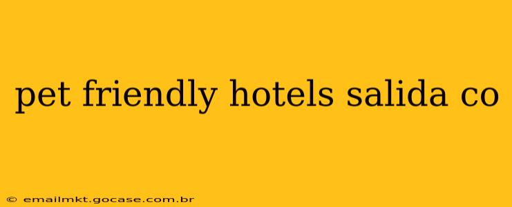 pet friendly hotels salida co