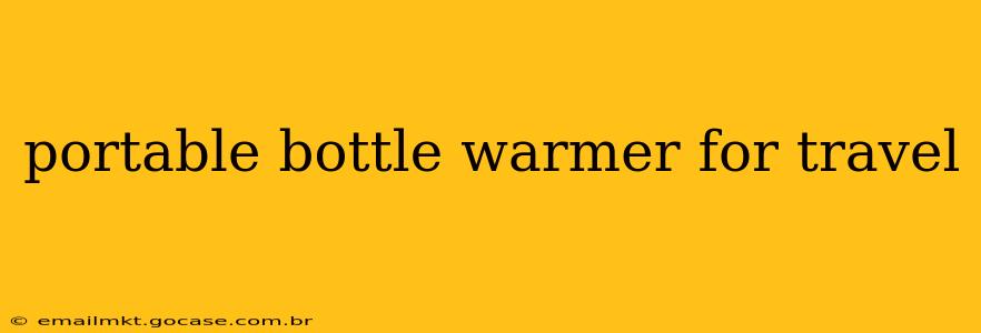 portable bottle warmer for travel