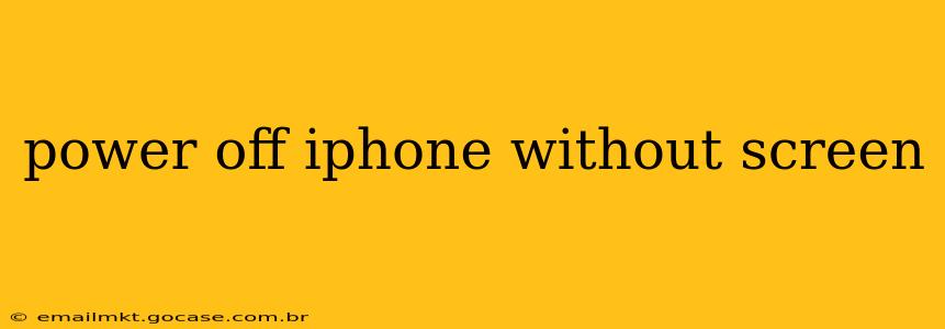 power off iphone without screen