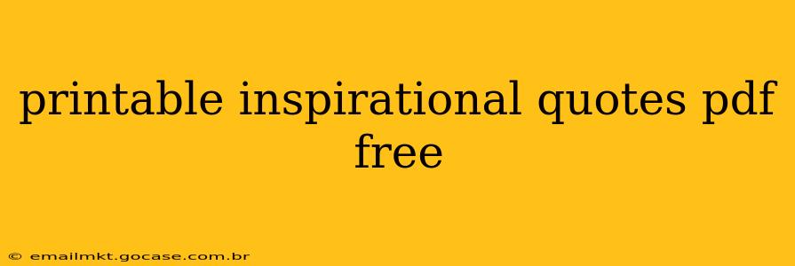 printable inspirational quotes pdf free