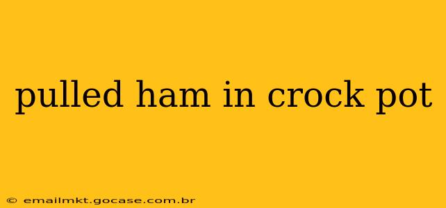 pulled ham in crock pot