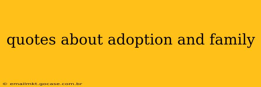 quotes about adoption and family