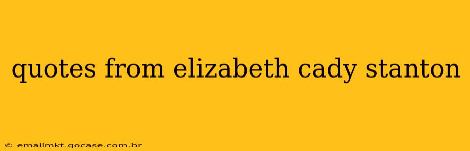 quotes from elizabeth cady stanton