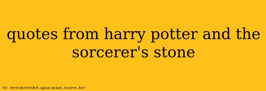 quotes from harry potter and the sorcerer's stone
