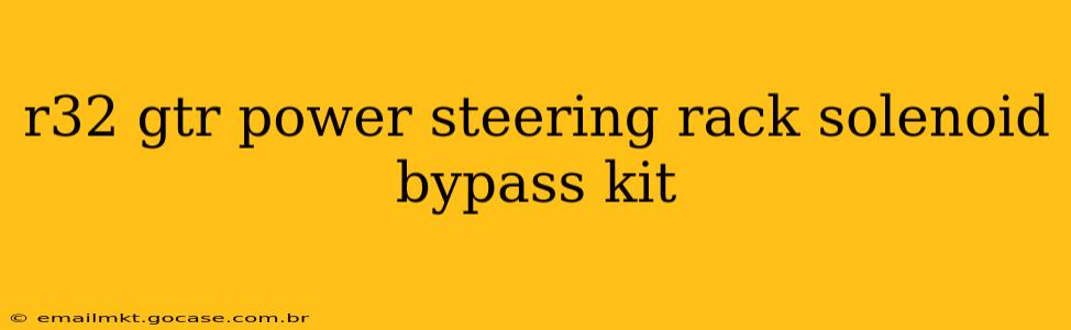 r32 gtr power steering rack solenoid bypass kit