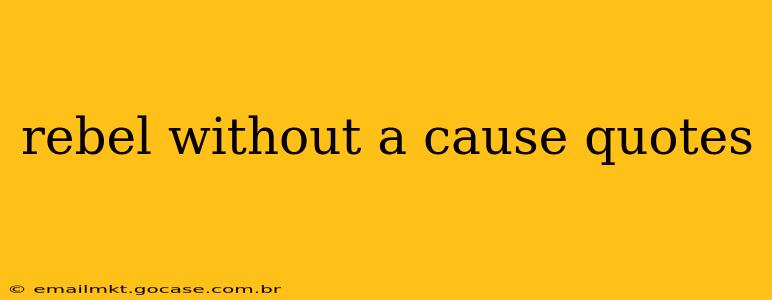 rebel without a cause quotes