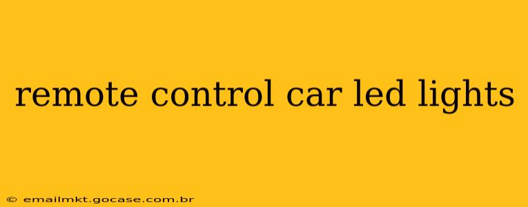 remote control car led lights