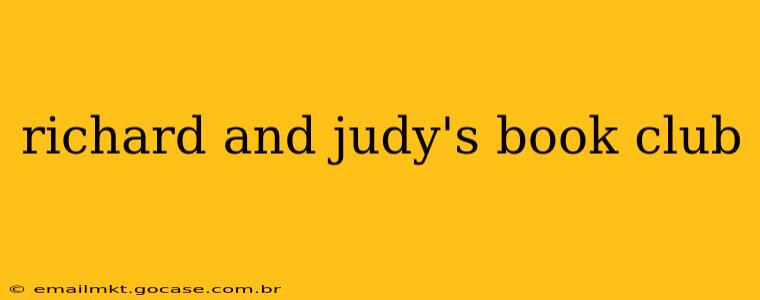 richard and judy's book club