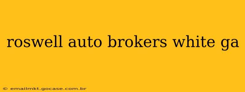 roswell auto brokers white ga