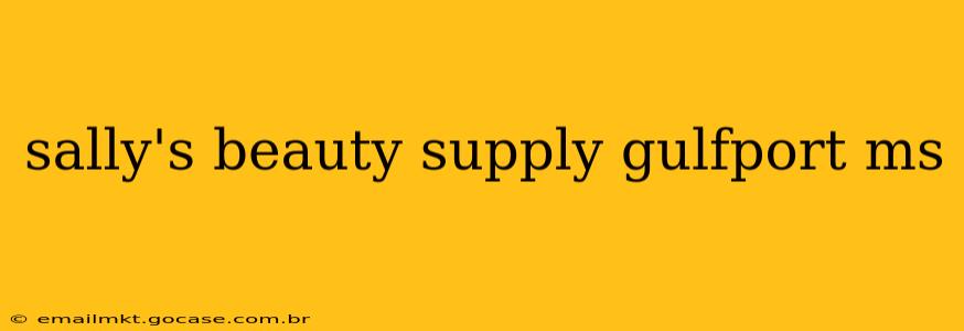 sally's beauty supply gulfport ms