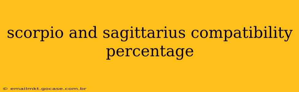 scorpio and sagittarius compatibility percentage