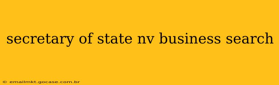 secretary of state nv business search