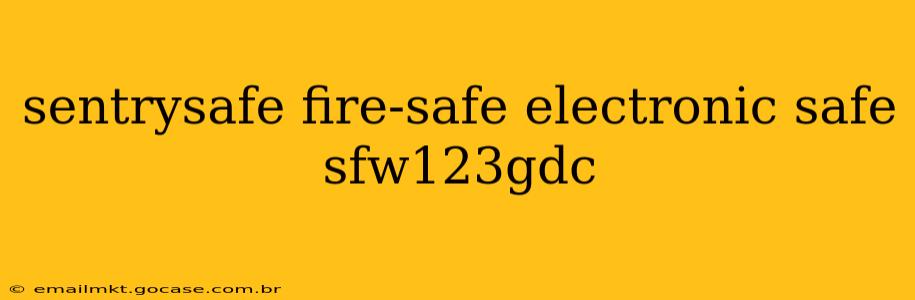 sentrysafe fire-safe electronic safe sfw123gdc