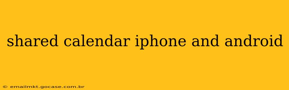 shared calendar iphone and android