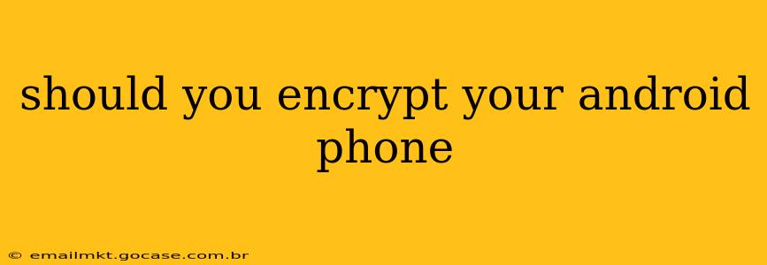 should you encrypt your android phone