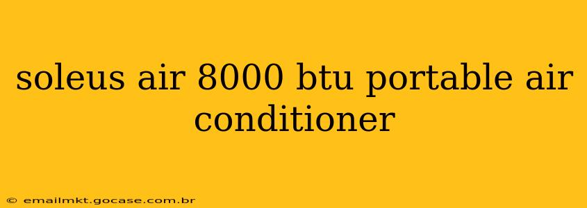 soleus air 8000 btu portable air conditioner