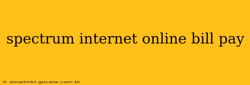 spectrum internet online bill pay