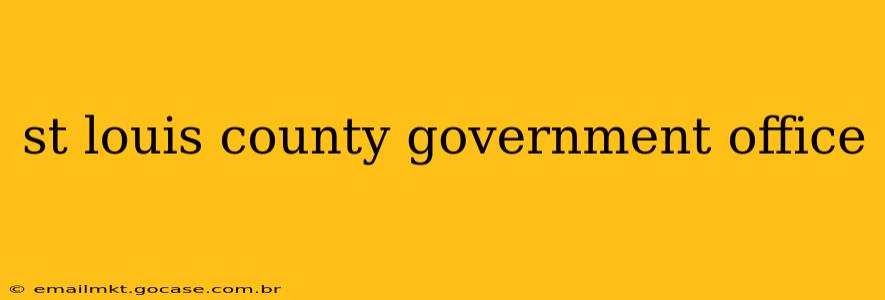 st louis county government office