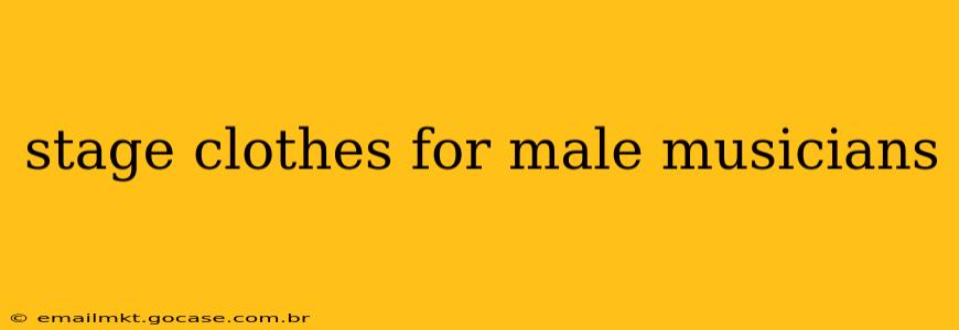 stage clothes for male musicians