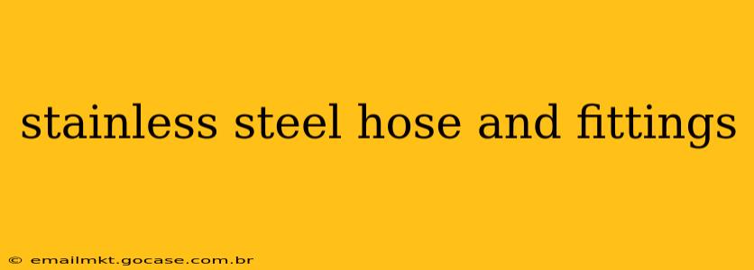 stainless steel hose and fittings