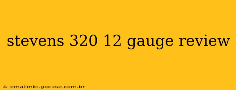 stevens 320 12 gauge review