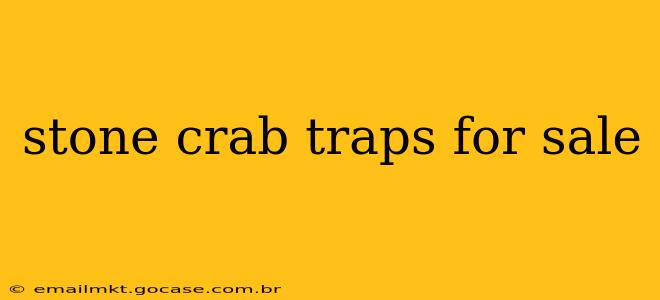 stone crab traps for sale