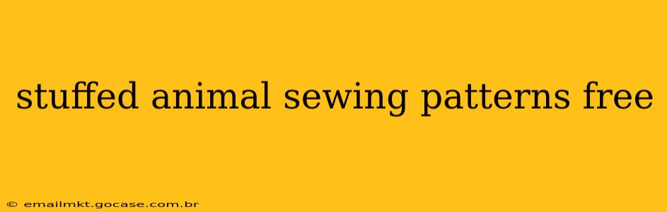 stuffed animal sewing patterns free