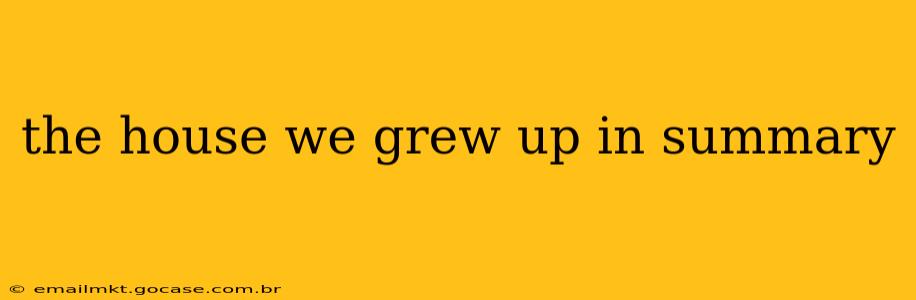 the house we grew up in summary