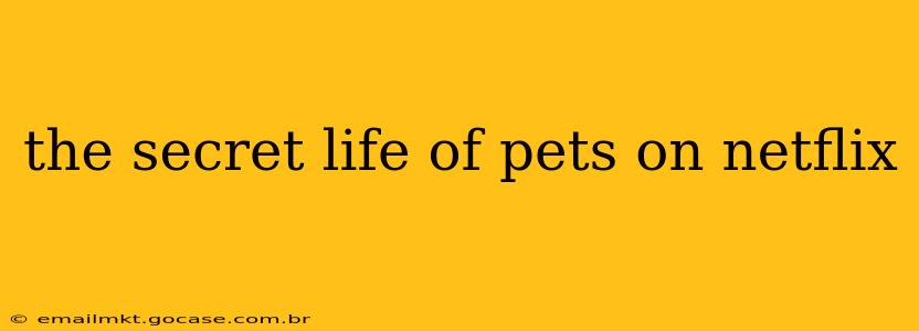 the secret life of pets on netflix