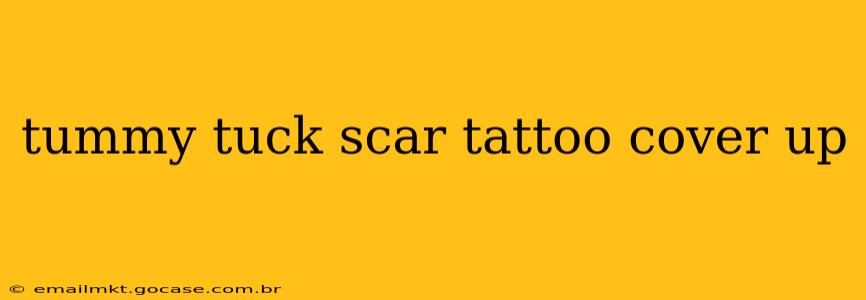 tummy tuck scar tattoo cover up