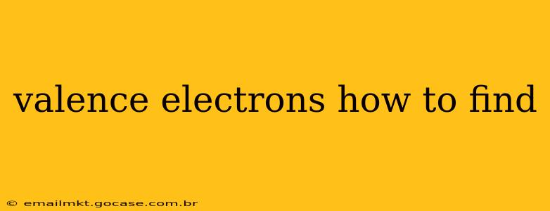 valence electrons how to find