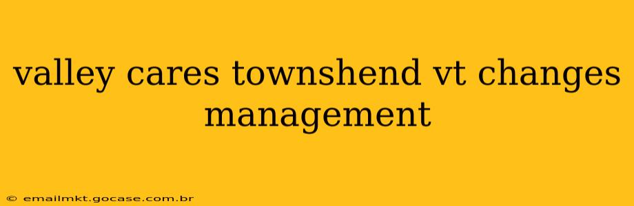 valley cares townshend vt changes management