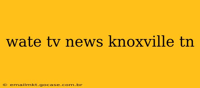 wate tv news knoxville tn