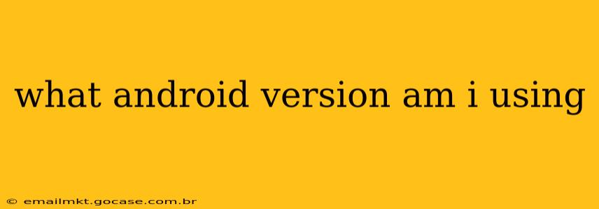 what android version am i using