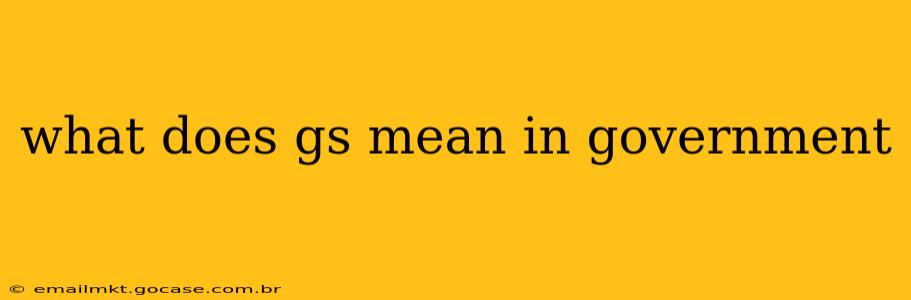what does gs mean in government