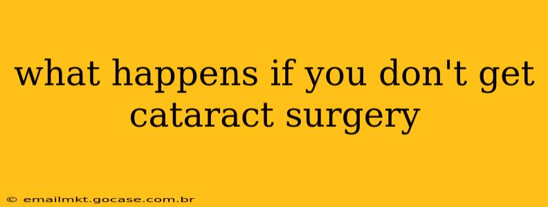what happens if you don't get cataract surgery