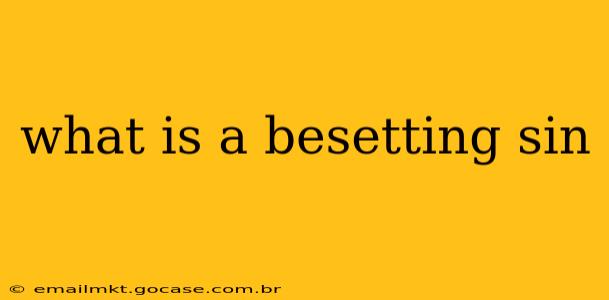 what is a besetting sin