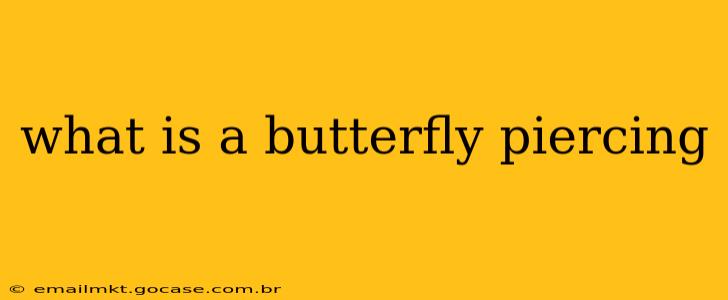 what is a butterfly piercing