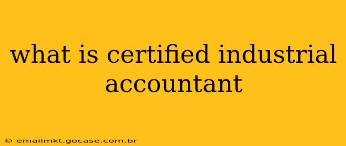 what is certified industrial accountant