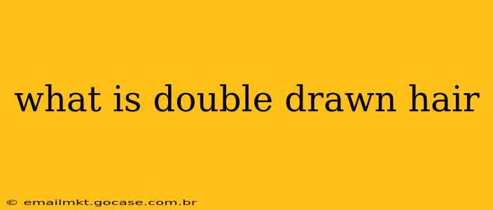 what is double drawn hair