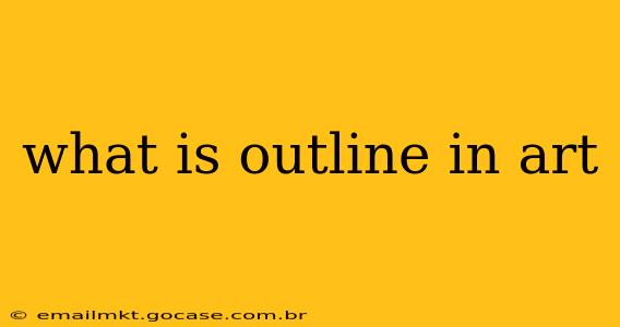 what is outline in art