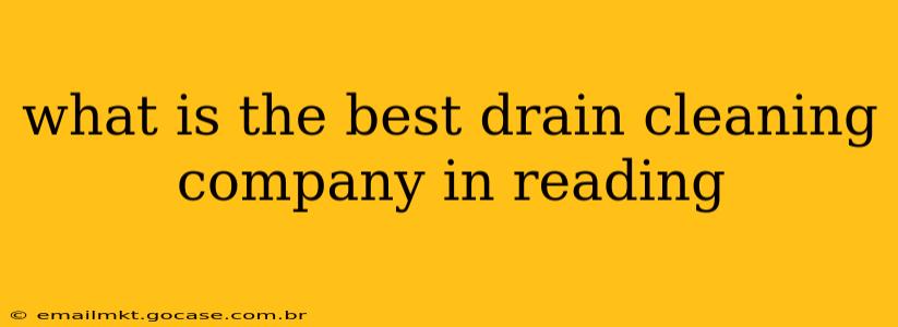 what is the best drain cleaning company in reading