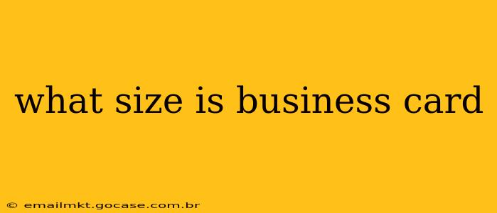 what size is business card