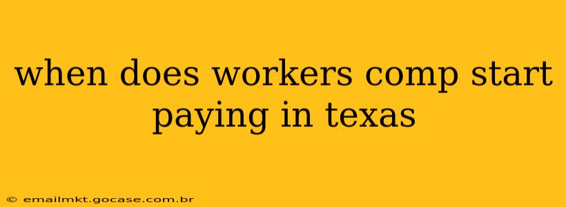 when does workers comp start paying in texas