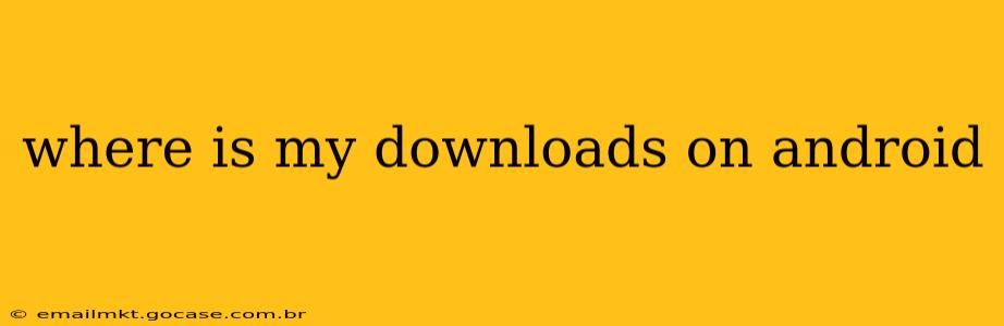 where is my downloads on android