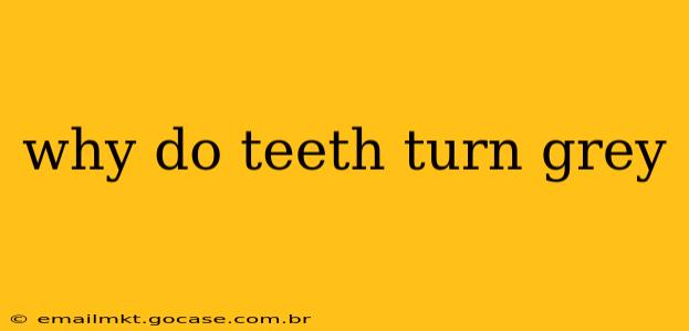 why do teeth turn grey