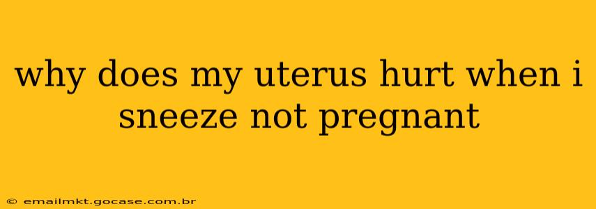 why does my uterus hurt when i sneeze not pregnant