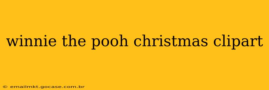winnie the pooh christmas clipart